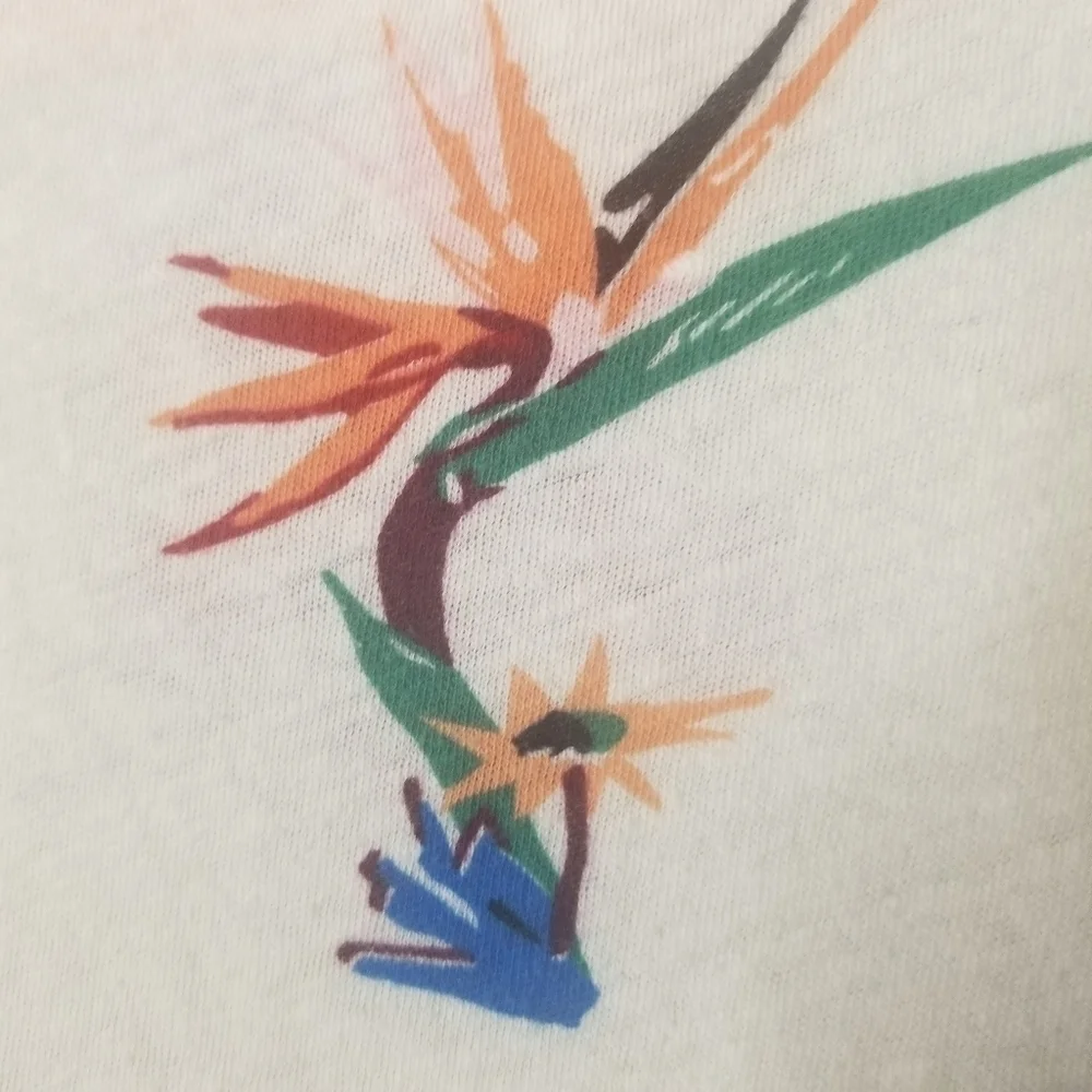 Madewell fromt knot tee hawaiian hideaway
